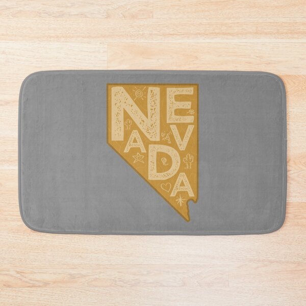 Item preview, Nevada Map Typography Brown designed and sold by HelloGentry.