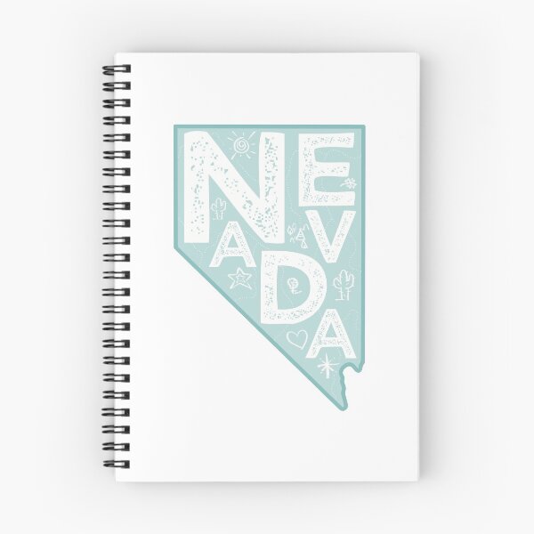 Item preview, Nevada Map Typography Blue designed and sold by HelloGentry.