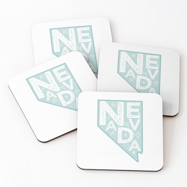 Item preview, Nevada Map Typography Blue designed and sold by HelloGentry.