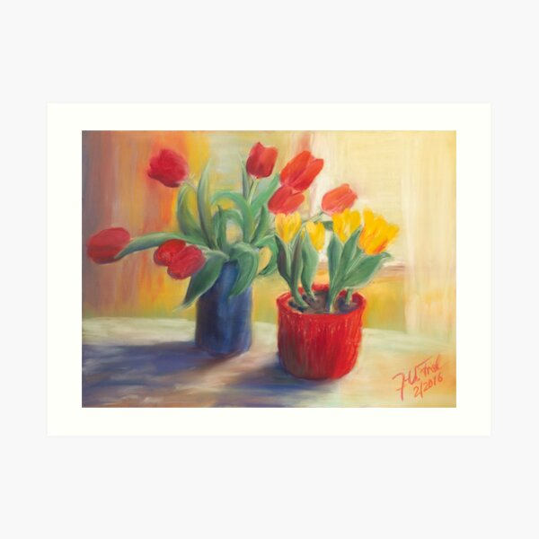 longing for spring - tulip Art Print