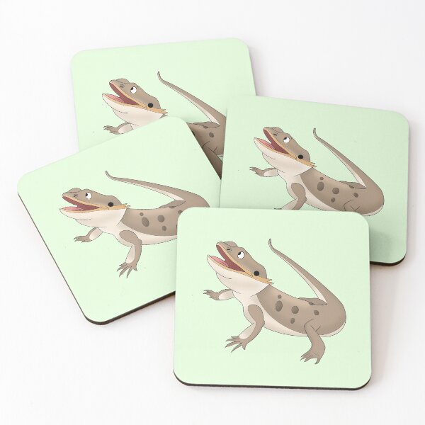 Item preview, Cartoony Bearded Dragon Illustration  designed and sold by pawtraitdreams.
