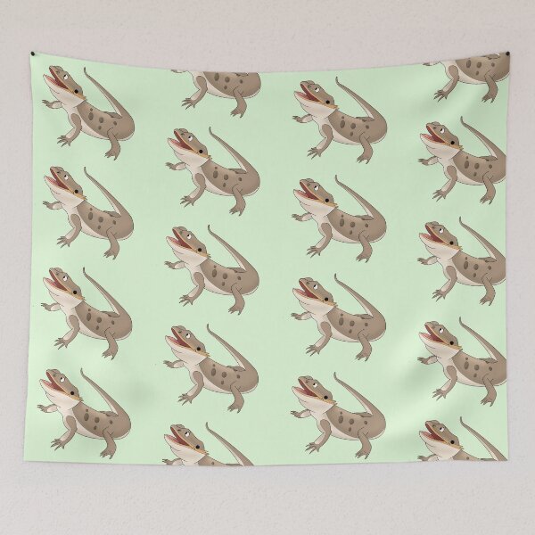 Item preview, Cartoony Bearded Dragon Illustration  designed and sold by pawtraitdreams.
