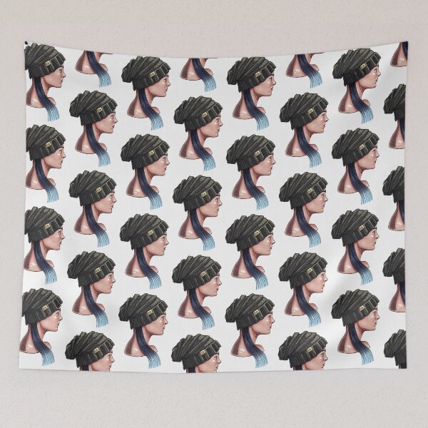 Item preview, Personaje mujer con gorra y cabello negro designed and sold by CecyLL.