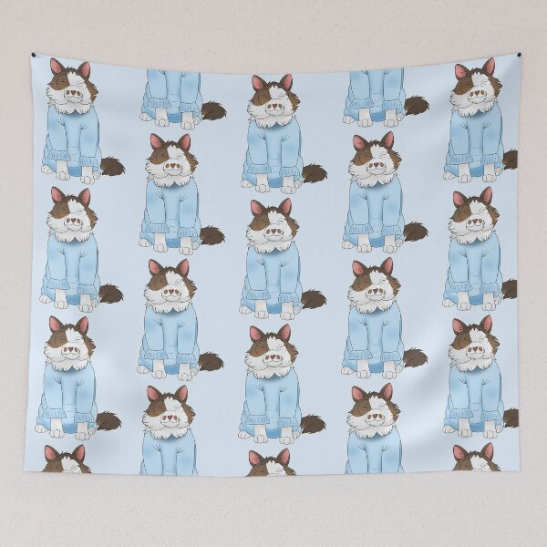 Item preview, Cartoony Cat in a Sweater Illustration designed and sold by pawtraitdreams.