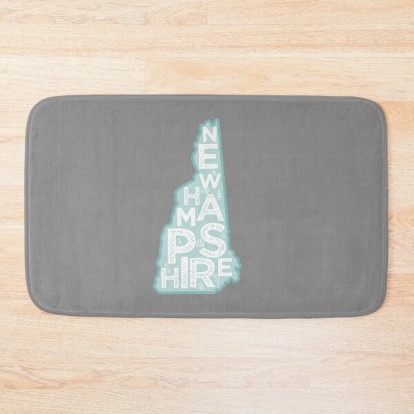Item preview, New Hampshire Map Typography Blue designed and sold by HelloGentry.