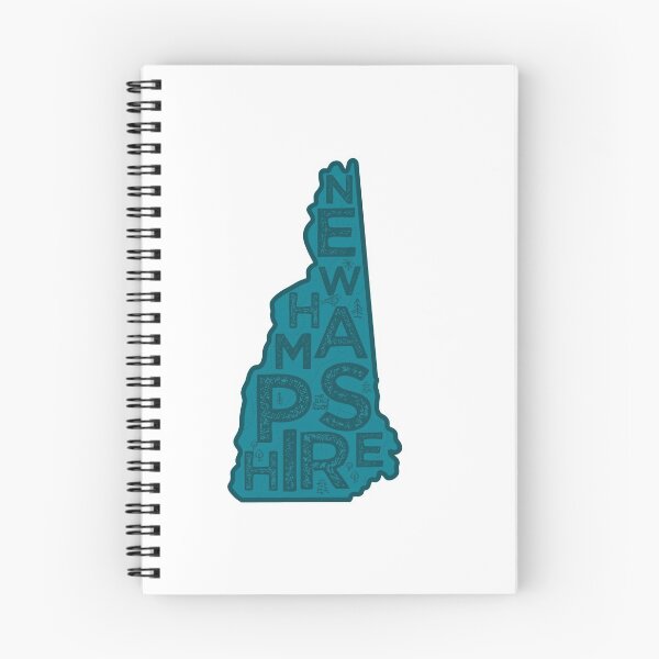 Item preview, New Hampshire Map Typography Navy designed and sold by HelloGentry.