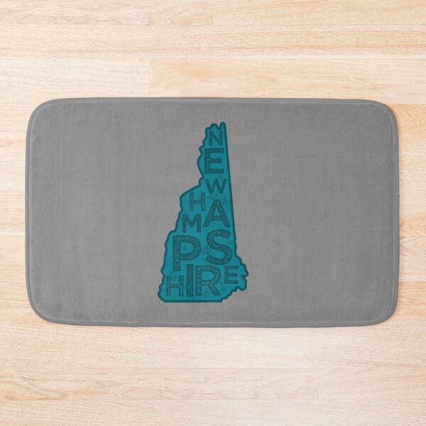 Item preview, New Hampshire Map Typography Navy designed and sold by HelloGentry.