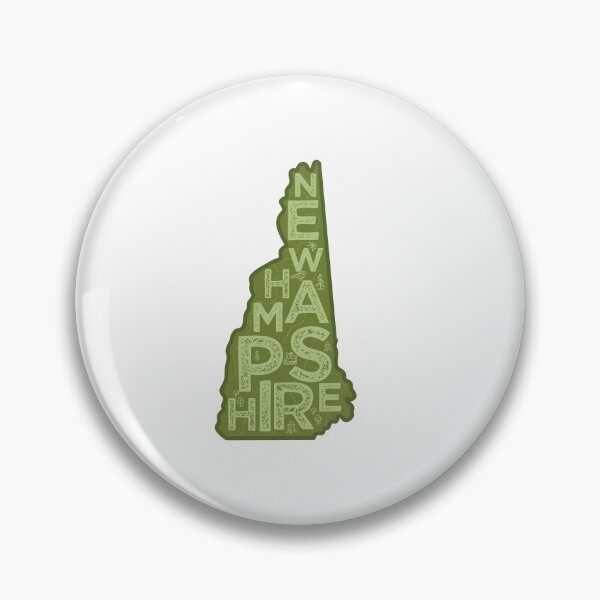 Item preview, New Hampshire Map Typography Green designed and sold by HelloGentry.