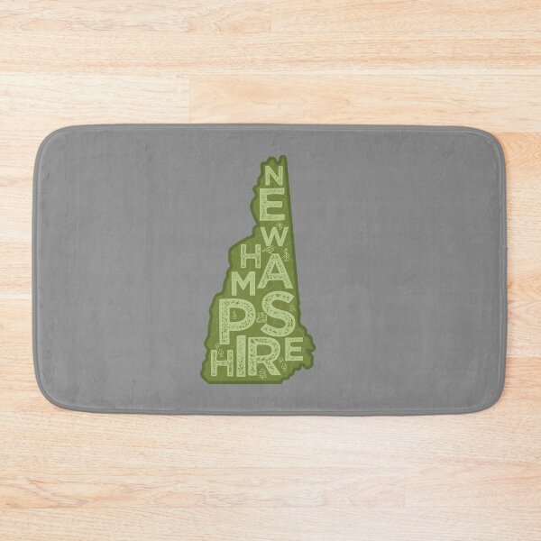 Item preview, New Hampshire Map Typography Green designed and sold by HelloGentry.