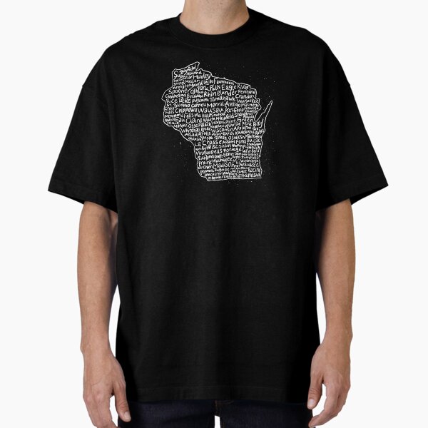 Item preview, Wisconsin Handwritten Map of State & Cities designed and sold by NumeralV.