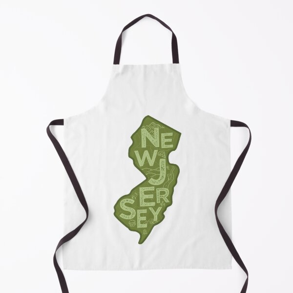 Item preview, New Jersey Map Typography Green designed and sold by HelloGentry.