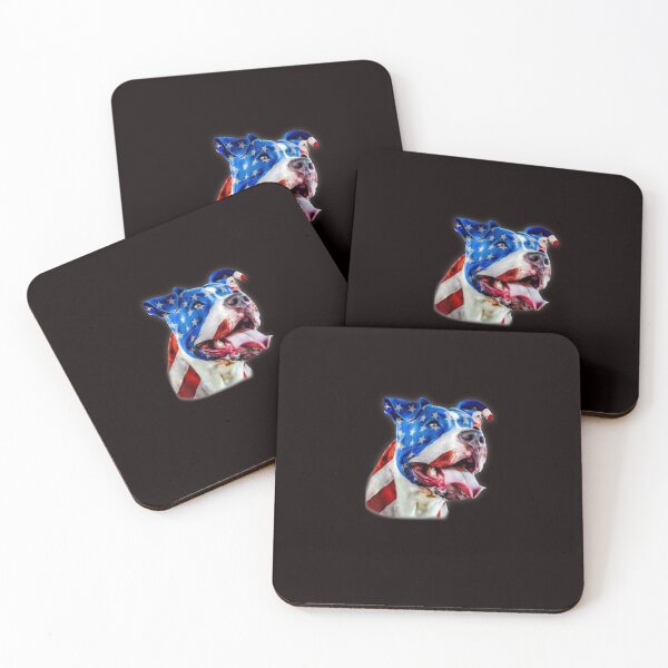 Item preview, American Pit Bull Terrier USA Flag Regalo patriótico para perros designed and sold by HansShields.
