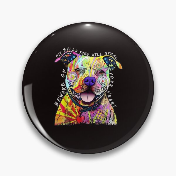 Item preview, Beware of Pit Bulls, They Will Steal Your Heart Funny Dogs  designed and sold by HansShields.