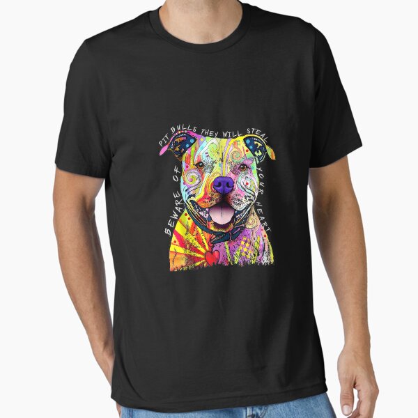 Item preview, Beware of Pit Bulls, They Will Steal Your Heart Funny Dogs  designed and sold by HansShields.