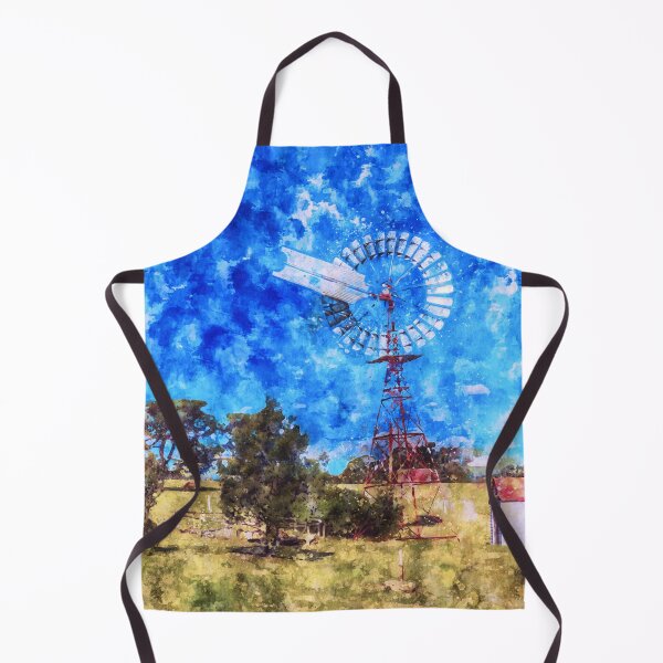 Item preview, The Large Windpump by the Airport Watercolor designed and sold by Steven Jodoin.