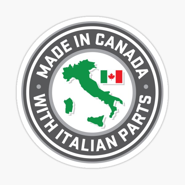 Vista previa del artículo con la obra «Fabricado en Canadá con piezas italianas», diseñado y vendido por johnnyp1975.