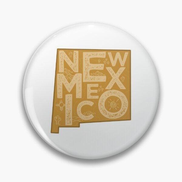Item preview, New Mexico Map Typography Brown designed and sold by HelloGentry.