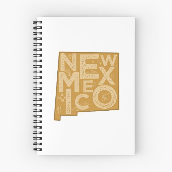 Item preview, New Mexico Map Typography Brown designed and sold by HelloGentry.