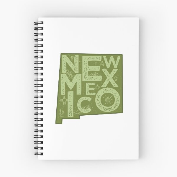 Item preview, New Mexico Map Typography Green designed and sold by HelloGentry.