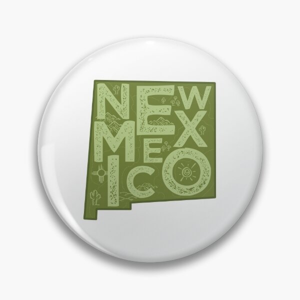 Item preview, New Mexico Map Typography Green designed and sold by HelloGentry.