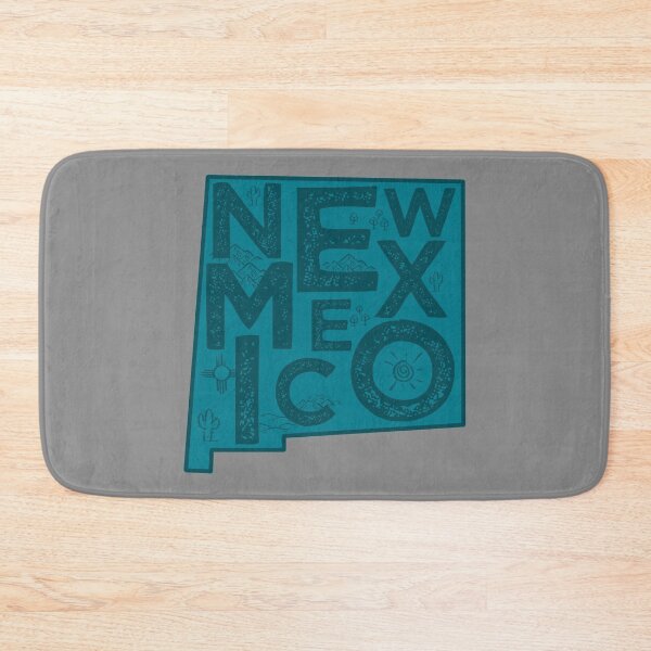 Item preview, New Mexico Map Typography Navy designed and sold by HelloGentry.