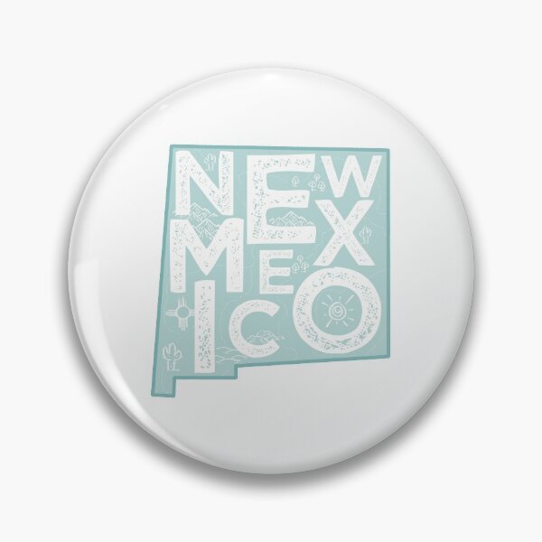 Item preview, New Mexico Map Typography Blue designed and sold by HelloGentry.