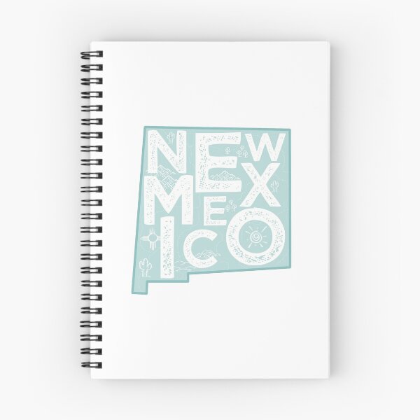 Item preview, New Mexico Map Typography Blue designed and sold by HelloGentry.