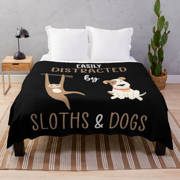 Item preview, Easily Distracted By Sloths And Dogs designed and sold by Bella's Merch.