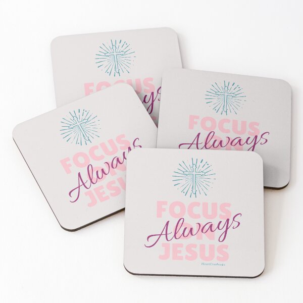 Item preview, Always Focus on Jesus (Spiritual Encouragement) Christian Quotes designed and sold by HeartCrushes4u.