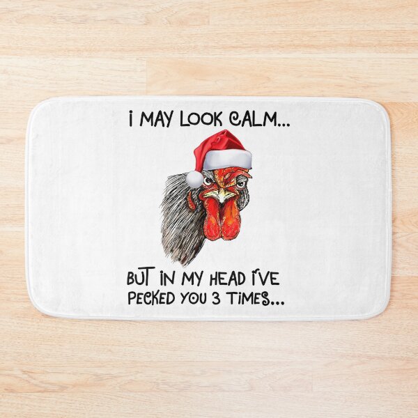 Item preview, I May Look Calm But In My Head I've Pecked You 3 Times Chicken Lover Tshirt Funny Gifts  designed and sold by leanhngunhubo.
