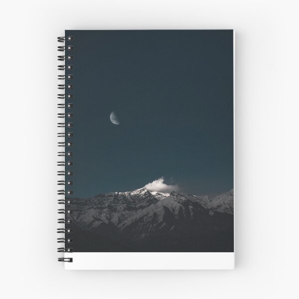 Item preview, montañas # luna # negro # nieve # invierno # noche # cielo # azul # hermoso # magnífico designed and sold by ShoppingBullets.