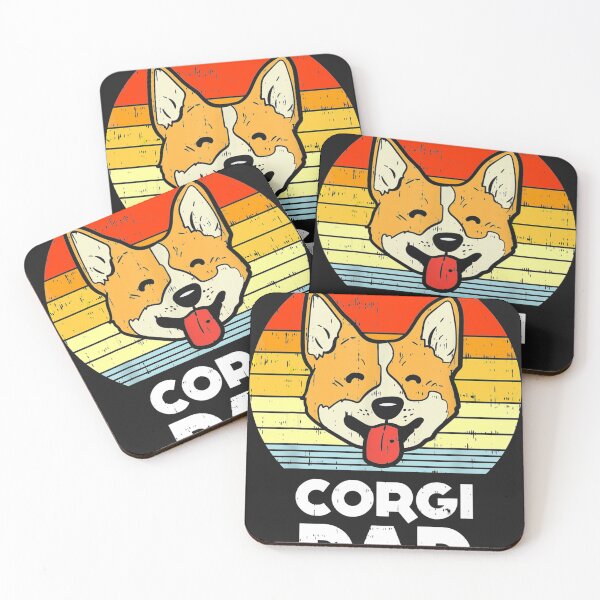 Item preview, Welsh Corgi Dad Sunset Retro Fathers Day Dog  designed and sold by Mastainich09.