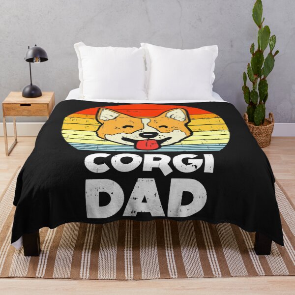 Item preview, Welsh Corgi Dad Sunset Retro Fathers Day Dog  designed and sold by Mastainich09.
