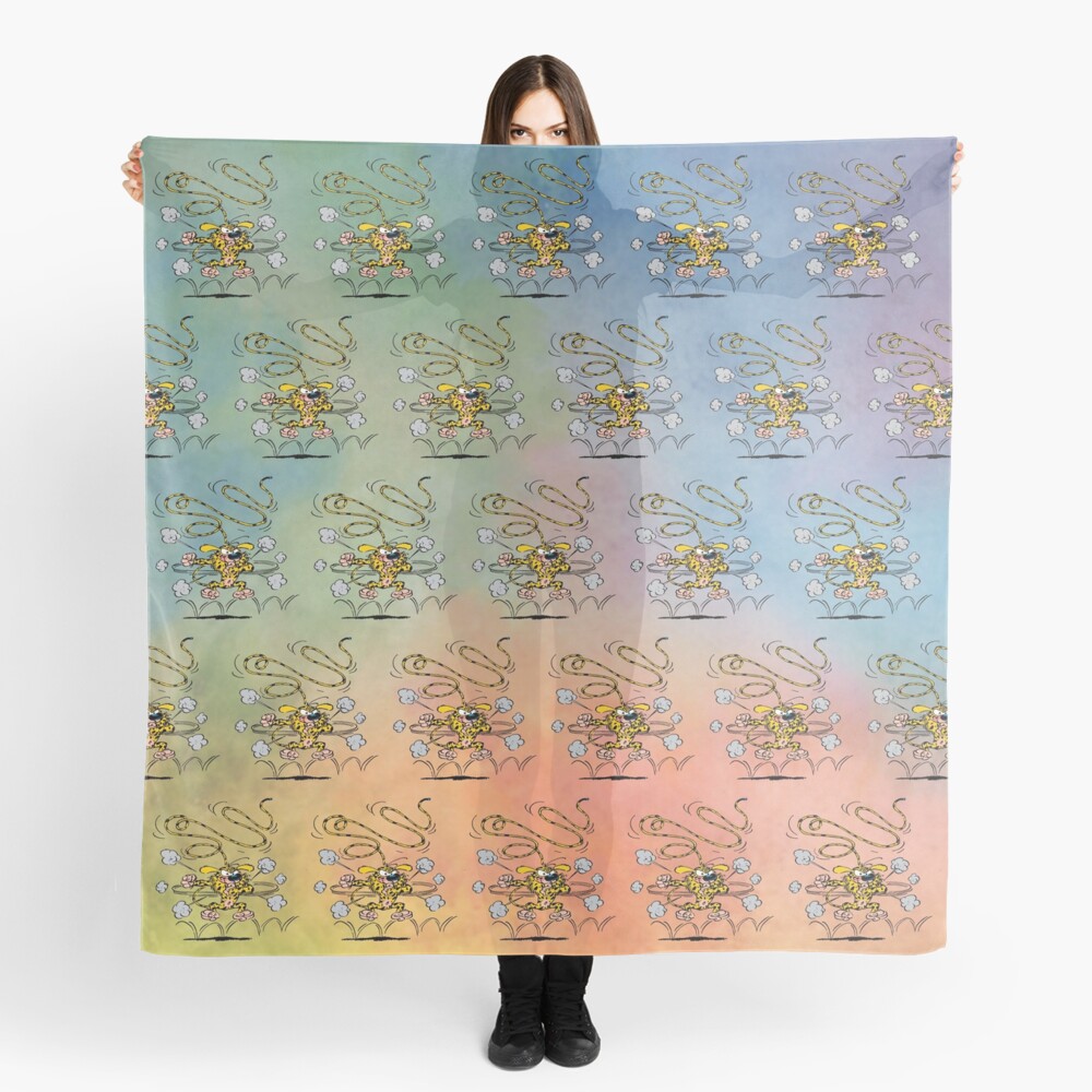 Marsupilami angry / Background colors Scarf