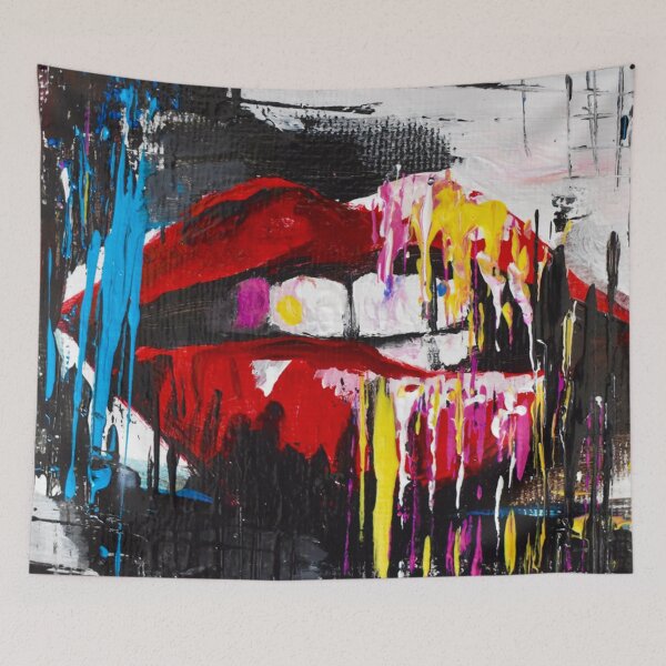 Item preview, Rock N Roll Lips Abstract  designed and sold by concettaellis.