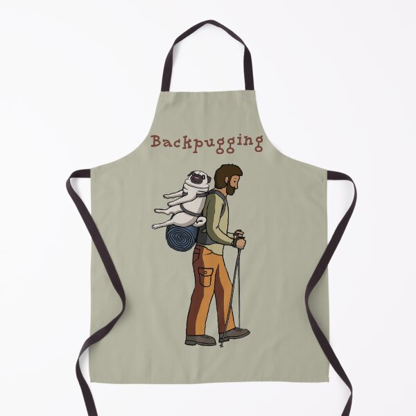 Item preview, Backpugging (Fawn Pug and Hiking Guy) designed and sold by pugventurephoto.