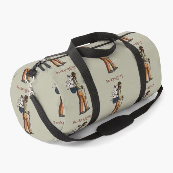 Item preview, Backpugging (Fawn Pug and Hiking Guy) designed and sold by pugventurephoto.