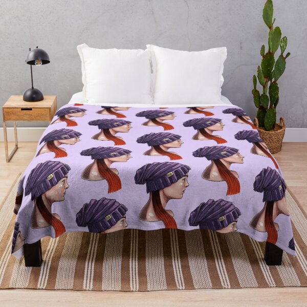 Item preview, Red-haired woman character with purple hat designed and sold by CecyLL.
