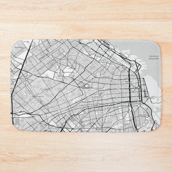 Item preview, Buenos Aires, Argentina Map (Theme 1) designed and sold by Mapnify.