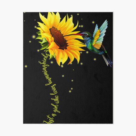 Vintage Hummingbirds Flying Around Sunflowers You Are My Sunshine