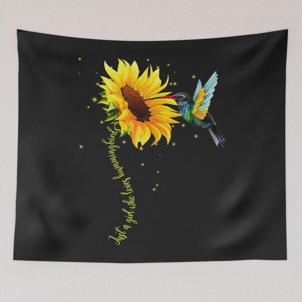 Item preview,  Just A Girl Who Loves Hummingbirds Bird Sunflower designed and sold by Mastainich09.