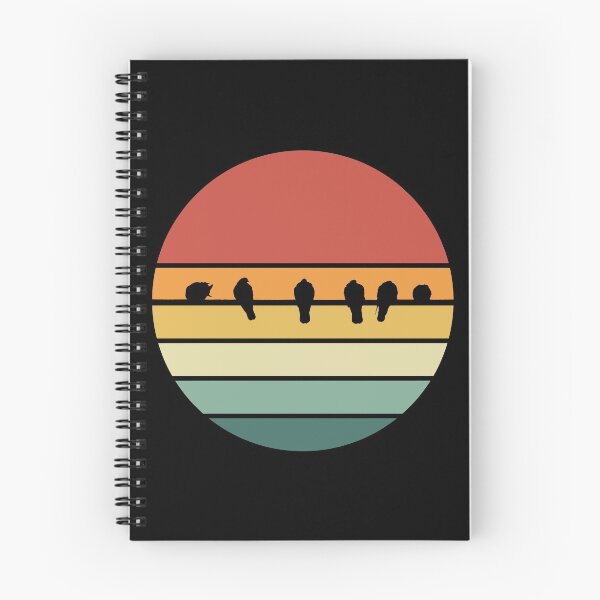 Aperçu de l'œuvre Oiseaux sur la conception de silhouette rétro de fil créée et vendue par Unworldly.