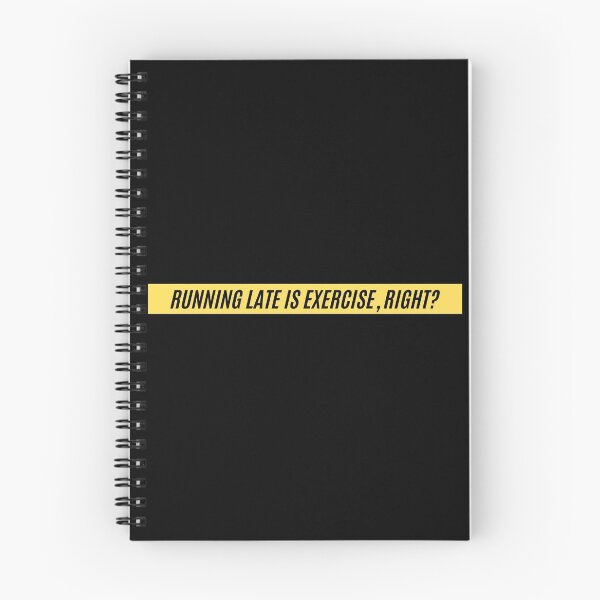 Item preview, Running Late Is Exercise Right Funny Fitness designed and sold by The Little Wood Cottage.