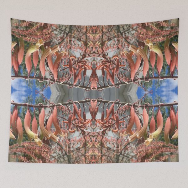 Item preview, Botanical, Divine -  Sweet Succulents, Coral and Cream under a Blue Dreaming Sky designed and sold by RoseAromas.