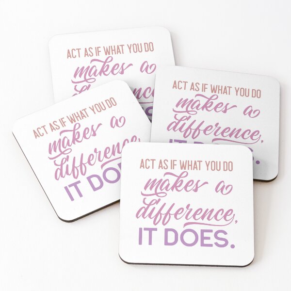 Item preview, Act as if what you do makes a difference, it does designed and sold by squishyrainbow.