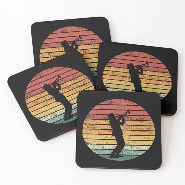 Item preview, Jazz Trumpeter Retro Silhouette Design designed and sold by Unworldly.