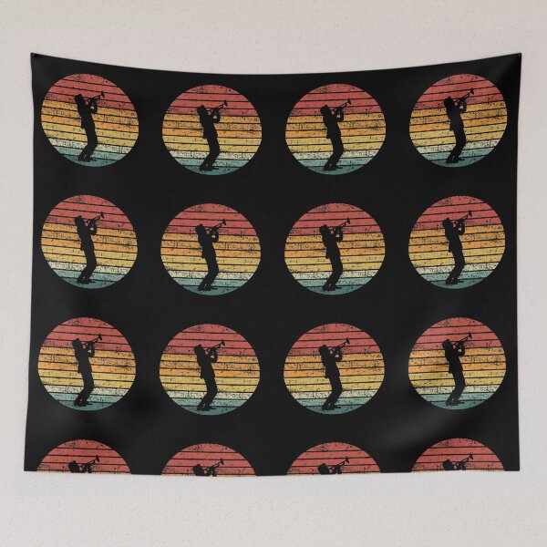Item preview, Jazz Trumpeter Retro Silhouette Design designed and sold by Unworldly.