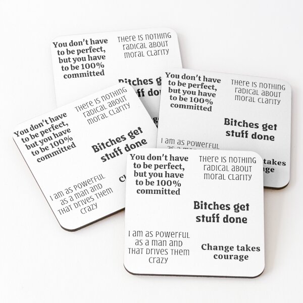 Item preview, AOC Alexandria Ocasio-Cortez Quotes Sticker Pack designed and sold by PoliticalJam.