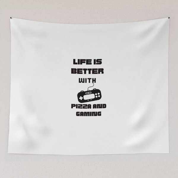 Item preview,  Life is better with pizza and gaming (jk artis) designed and sold by jaivikartist.
