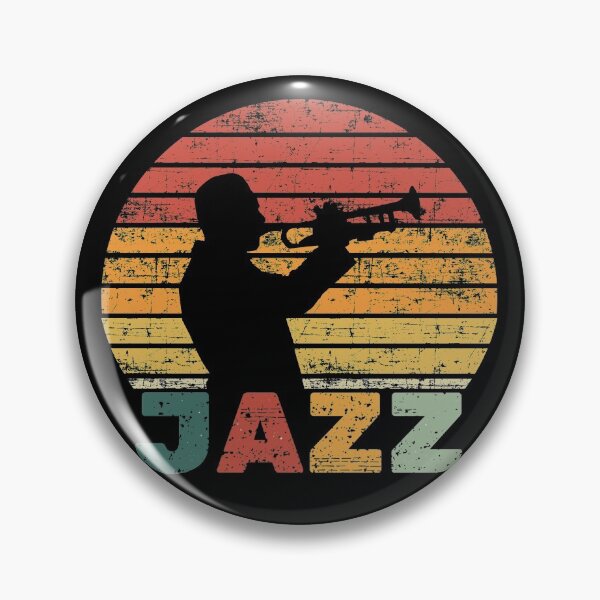Item preview, Jazz Trumpeter Retro Silhouette Typography Design designed and sold by Unworldly.